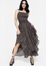 Arnora Chiffon Taschentuch Saum Midaxi Rock