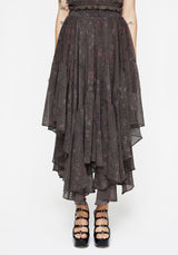 Arnora Chiffon Taschentuch Saum Midaxi Rock