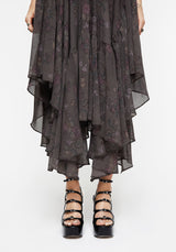 Arnora Chiffon Taschentuch Saum Midaxi Rock