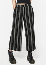 Clandestine Streifen Cotton-Blend Culottes