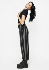 Clandestine Streifen Cotton-Blend Culottes