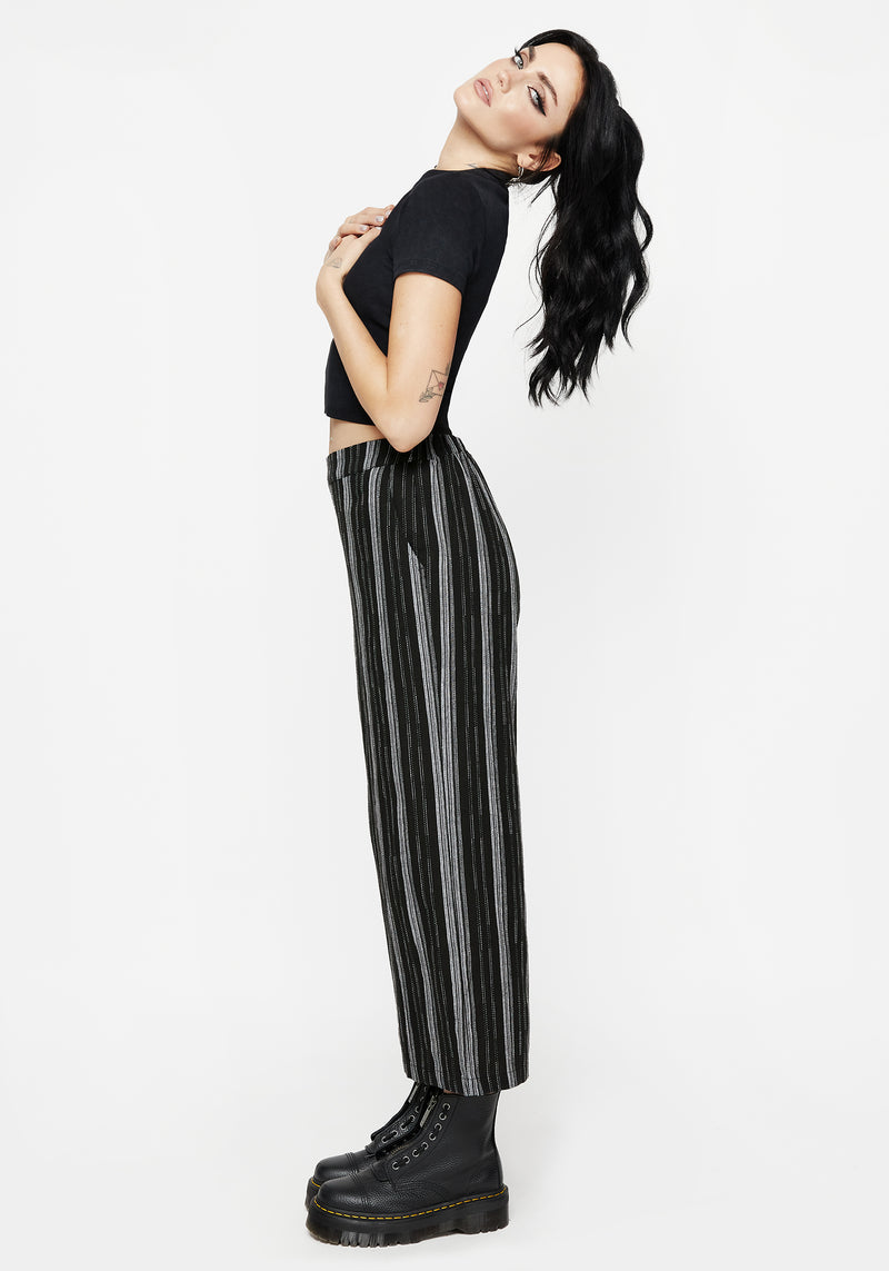 Clandestine Streifen Cotton-Blend Culottes