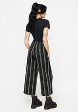 Clandestine Streifen Cotton-Blend Culottes