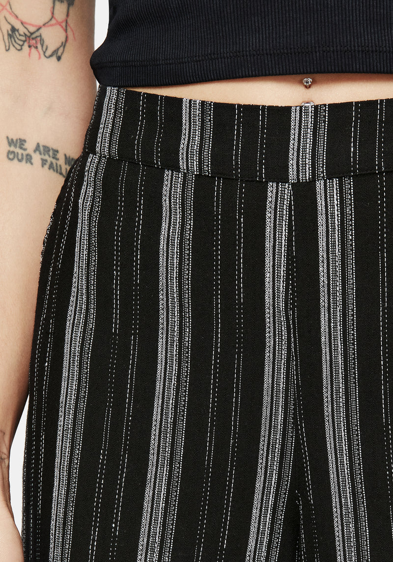 Clandestine Streifen Cotton-Blend Culottes