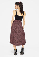 Roxana Motte Foxglove Knopf Runter Midi Rock