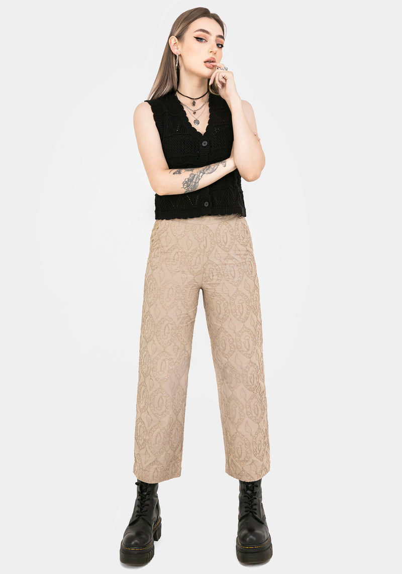 Suma Baumwolle Strukturiert Pull On Schmal Zulaufend Hose