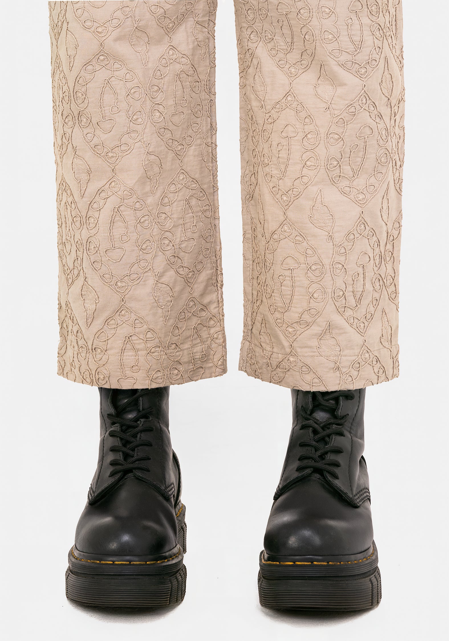 Suma Baumwolle Strukturiert Pull On Schmal Zulaufend Hose