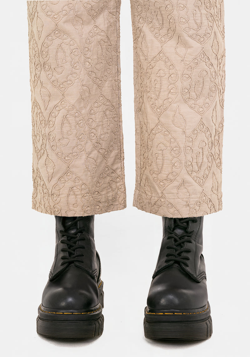 Suma Baumwolle Strukturiert Pull On Schmal Zulaufend Hose