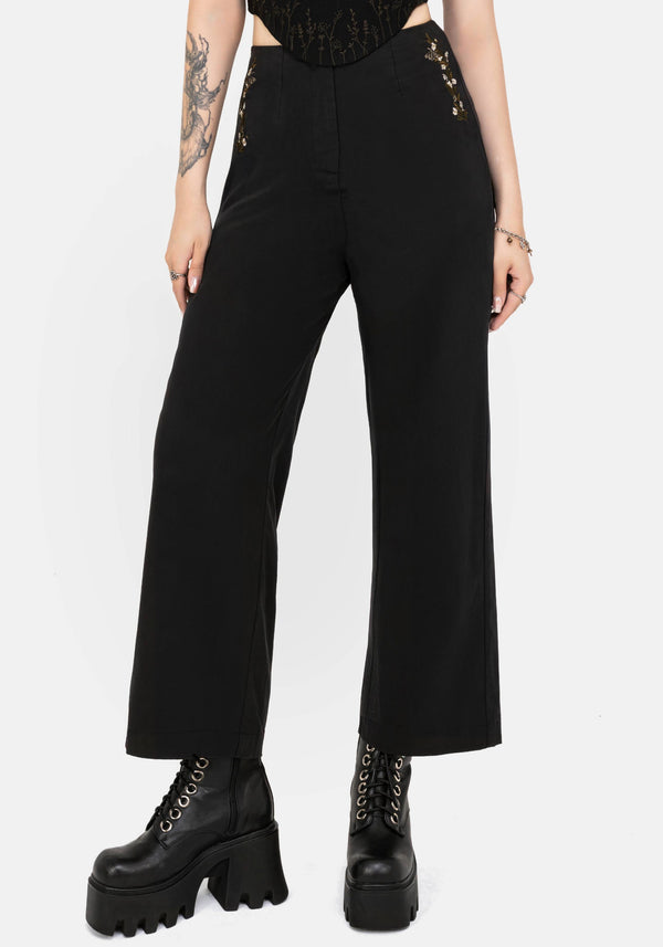 Harmony Bestickt Kurz Geschnitten Hose
