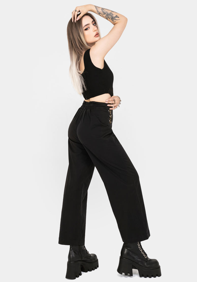 Harmony Bestickt Kurz Geschnitten Hose