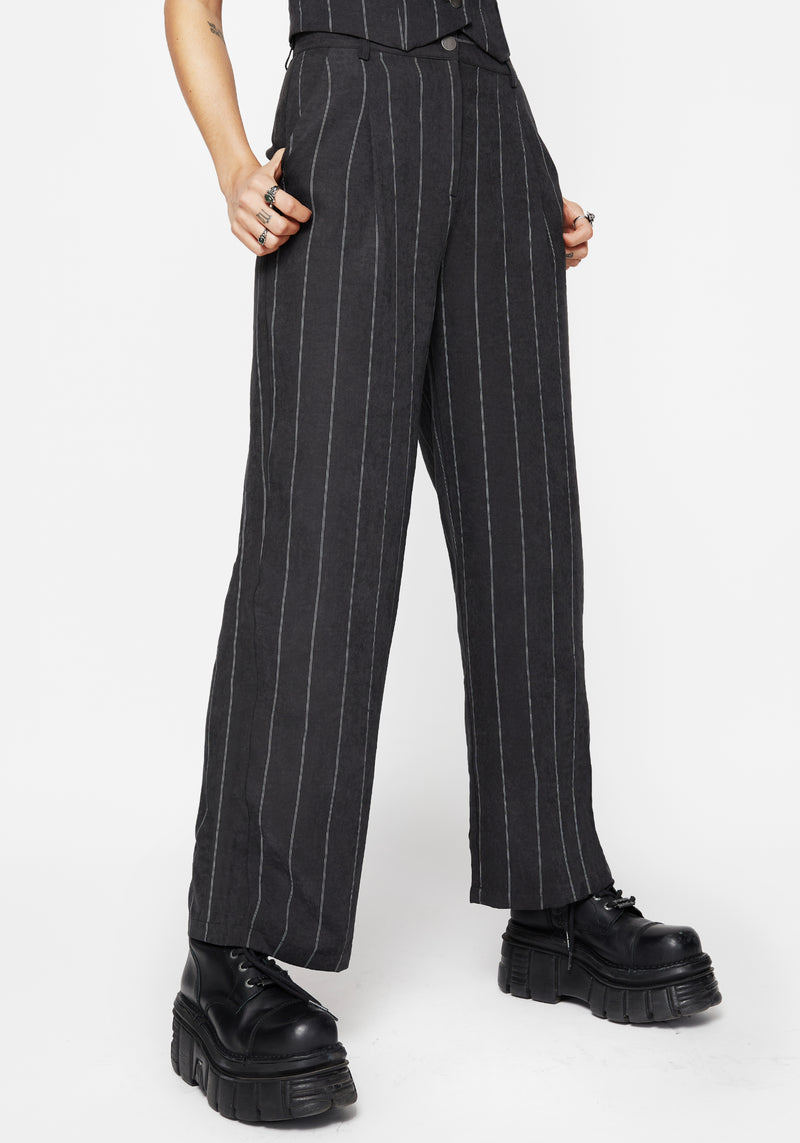 Bellum Streifen Massgeschneidert Gerade Bein Hose