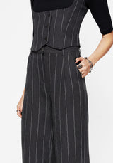 Bellum Streifen Massgeschneidert Gerade Bein Hose