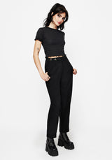 Chloris Bestickt Taille Ballon Hose