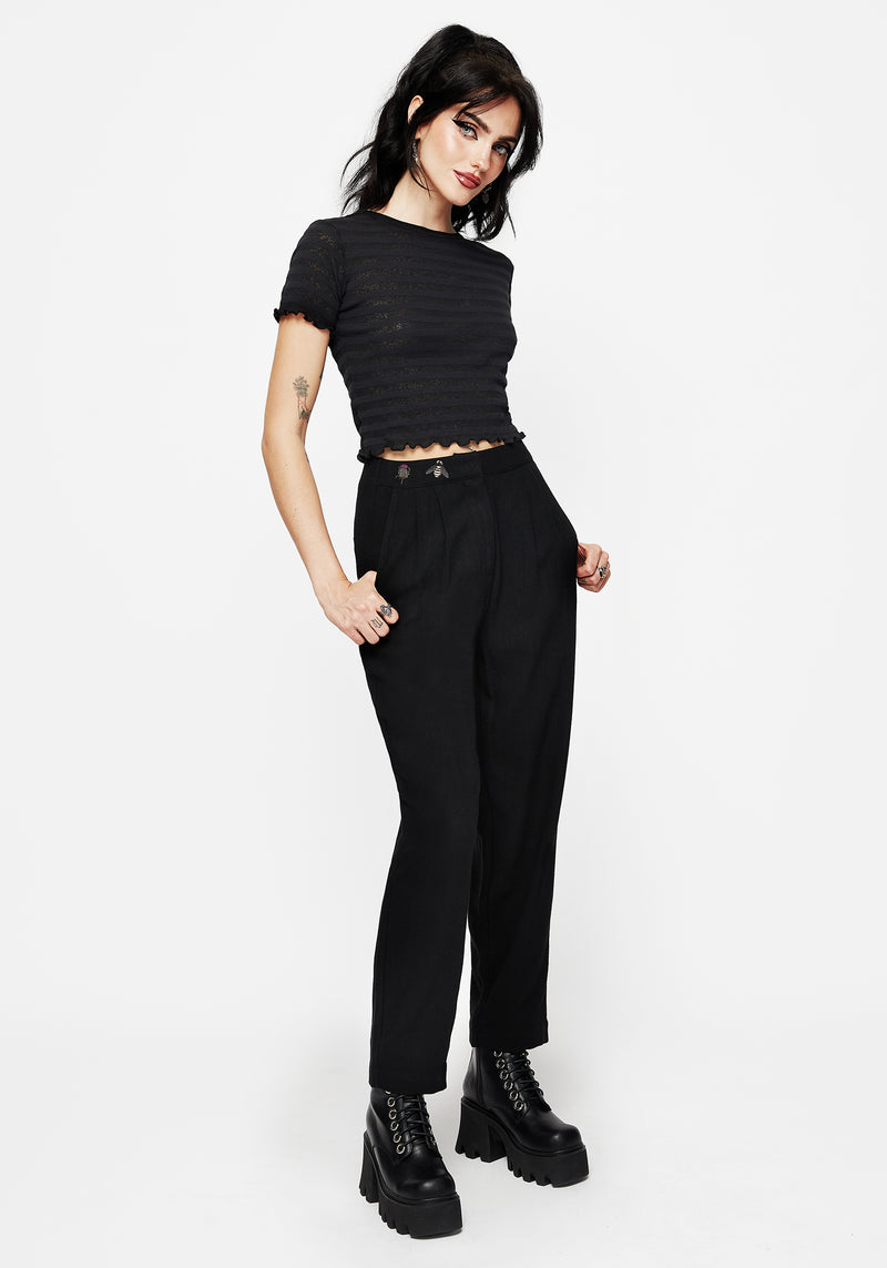 Chloris Bestickt Taille Ballon Hose