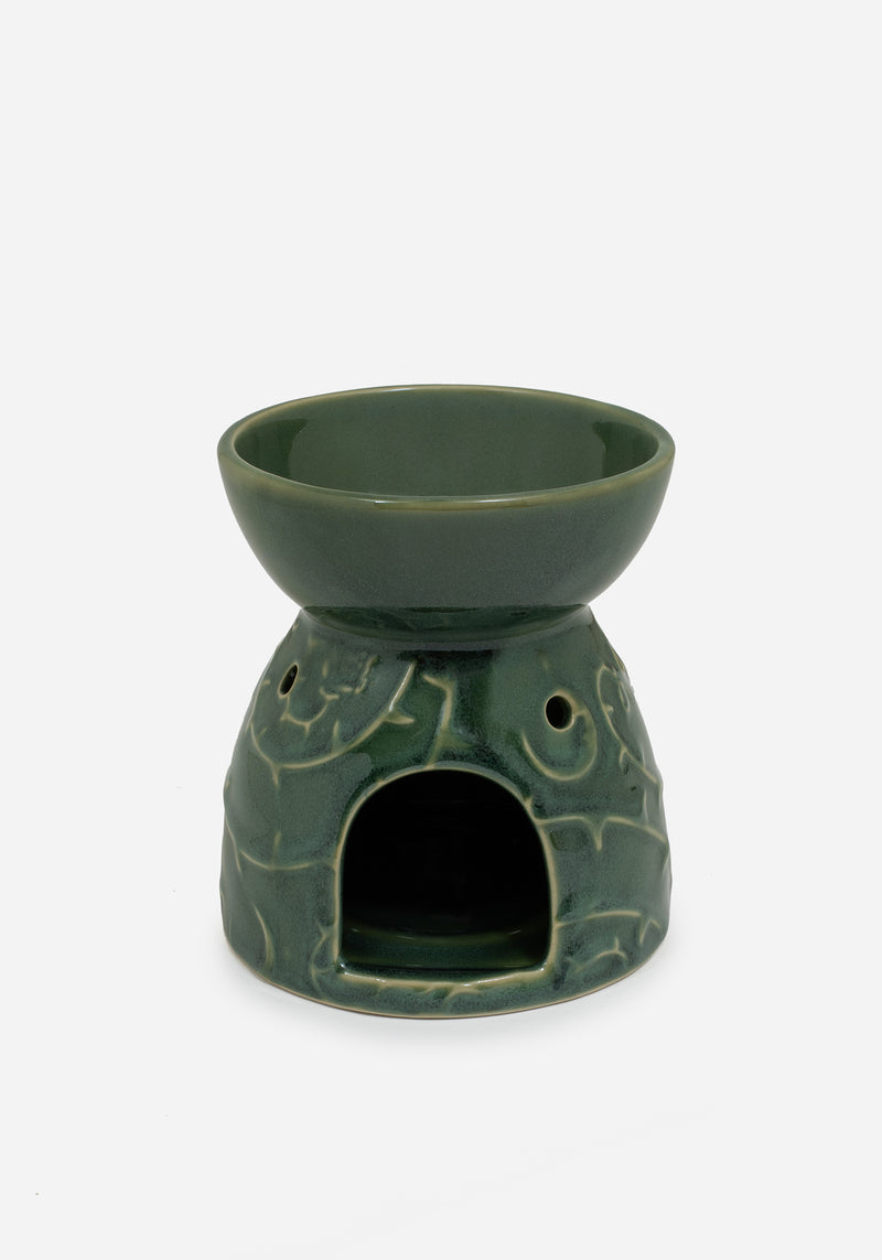 Rosethorn Blumenmuster Geprägt Tealight Scented Oil Brenner