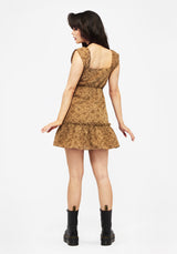 Amelia Blumenmuster Druck Gestuft Mini Kleid    