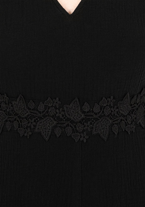 Alder Cotton Ivy Detail Playsuit