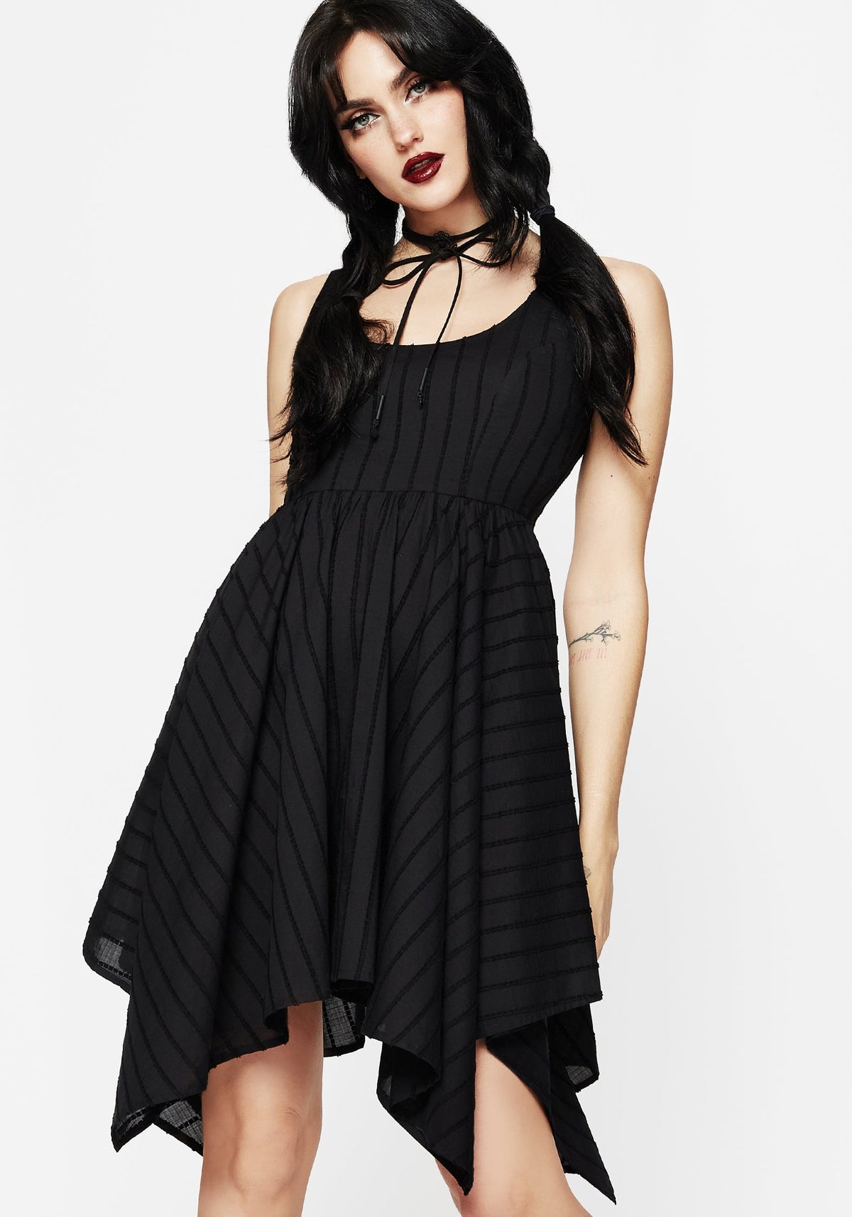 Blythe Taschentuch Saum Mini Kleid
