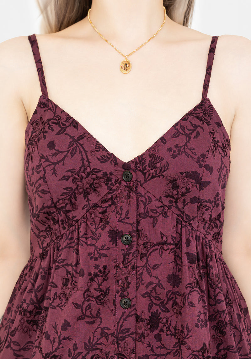 Morgana Baumwolle Broderie Cami Midaxi Kleid