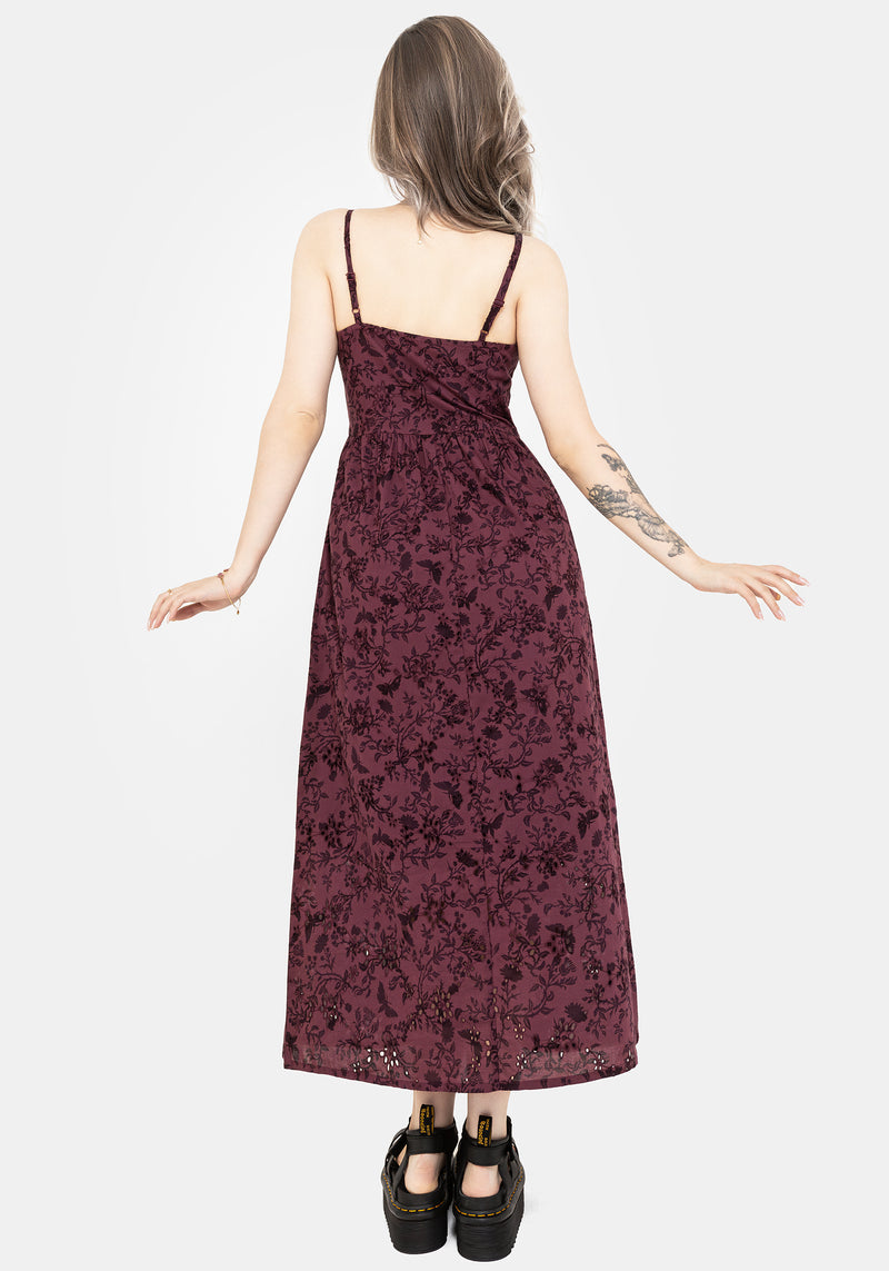 Morgana Baumwolle Broderie Cami Midaxi Kleid