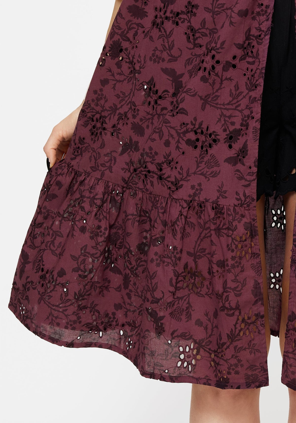 Morgana Baumwolle Broderie Überkleid