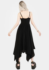 Damara Bestickt Baumwolle Hanky Saum Midaxi Kleid