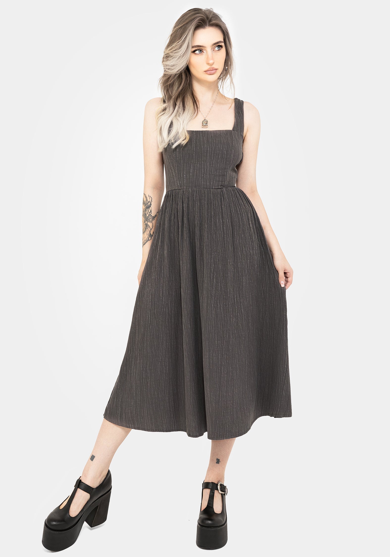 Darkside Korsett Midi Kleid