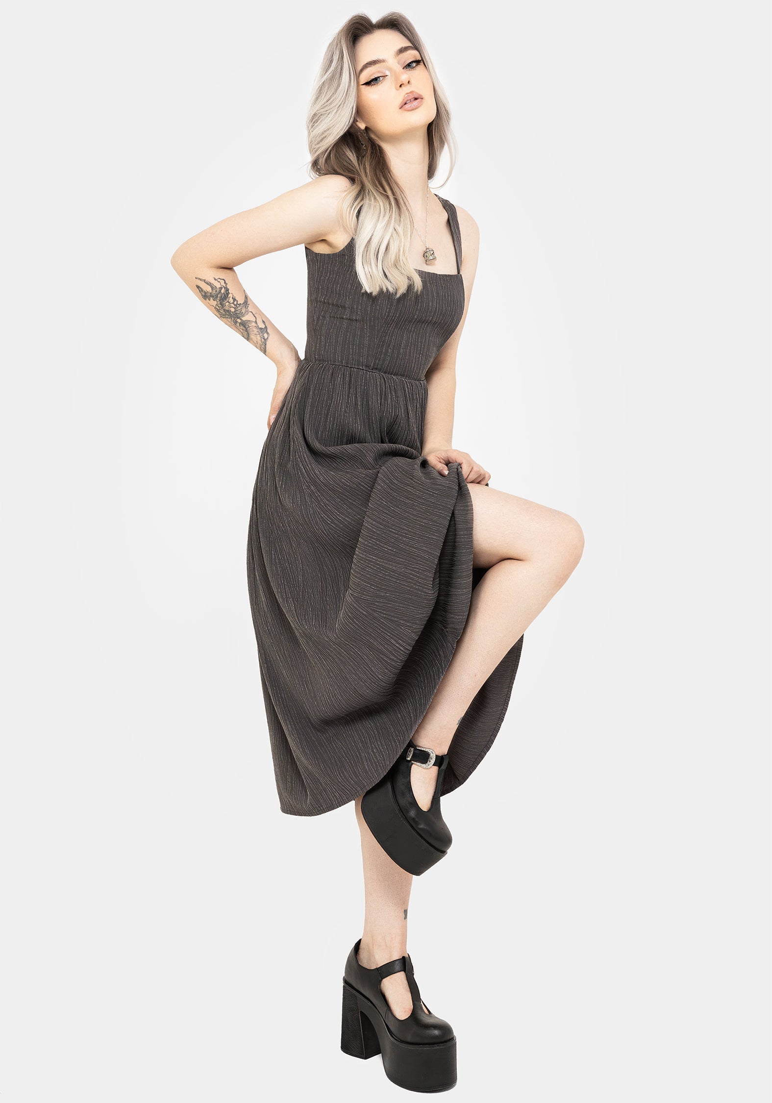 Darkside Korsett Midi Kleid
