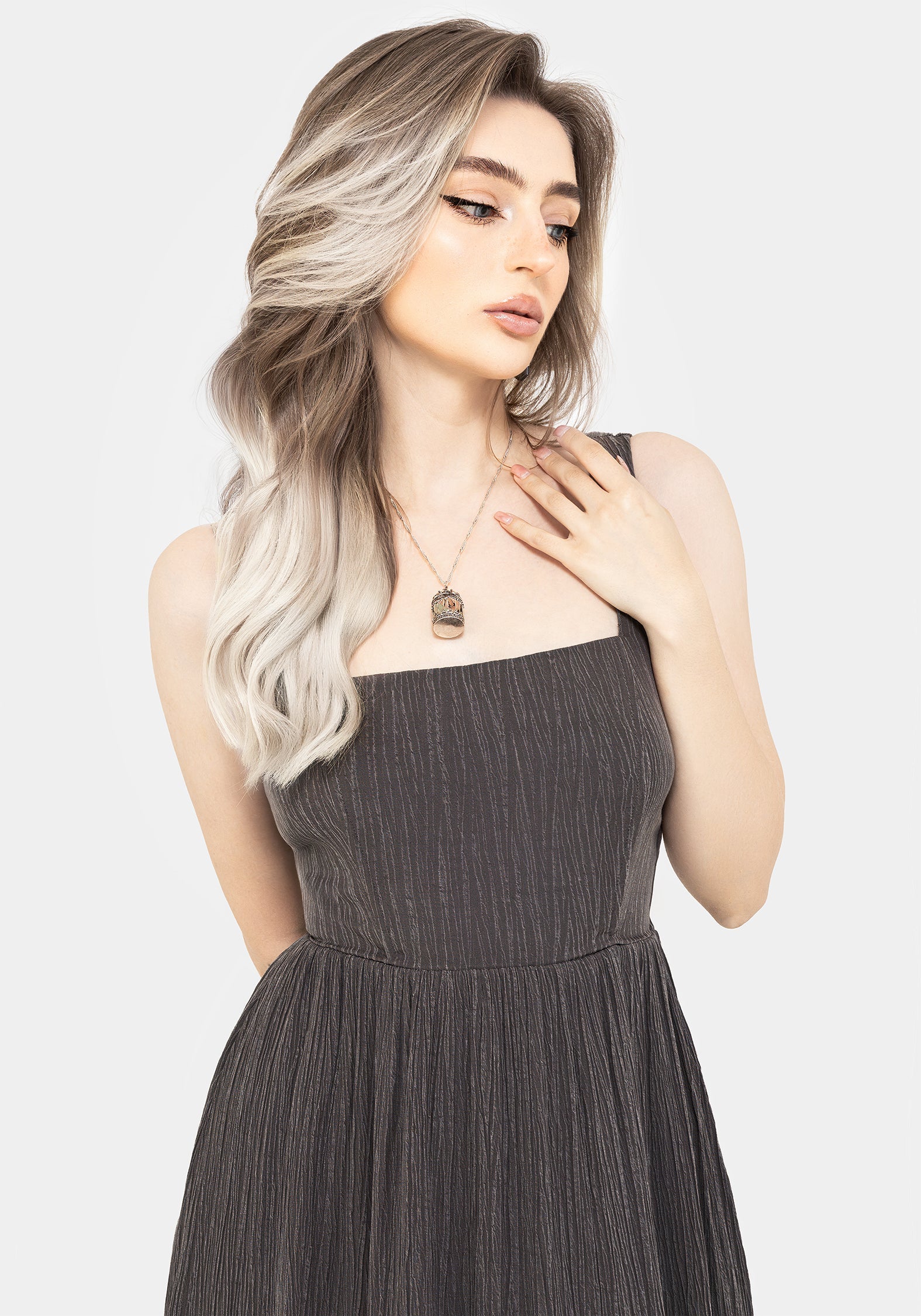 Darkside Korsett Midi Kleid