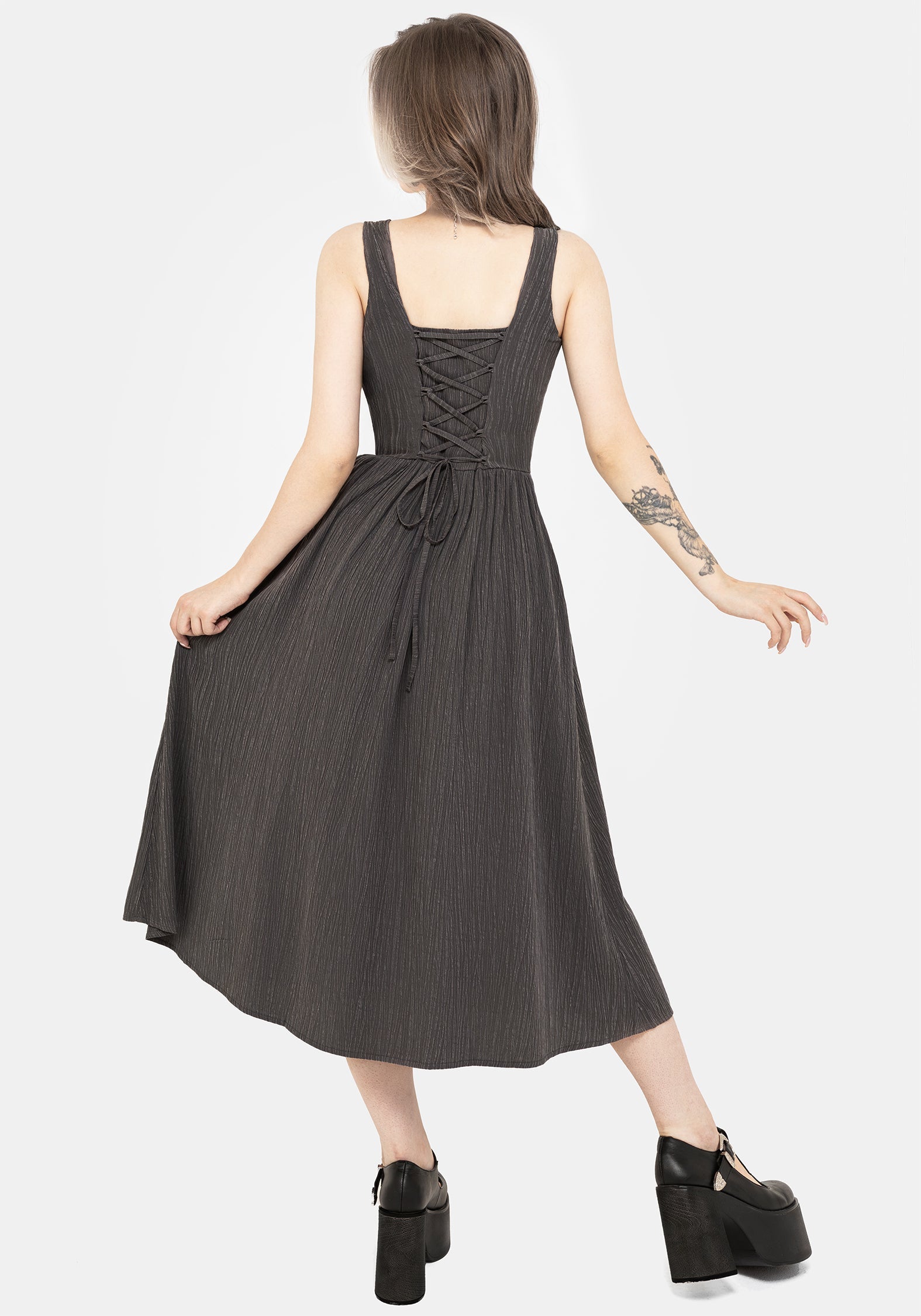 Darkside Korsett Midi Kleid
