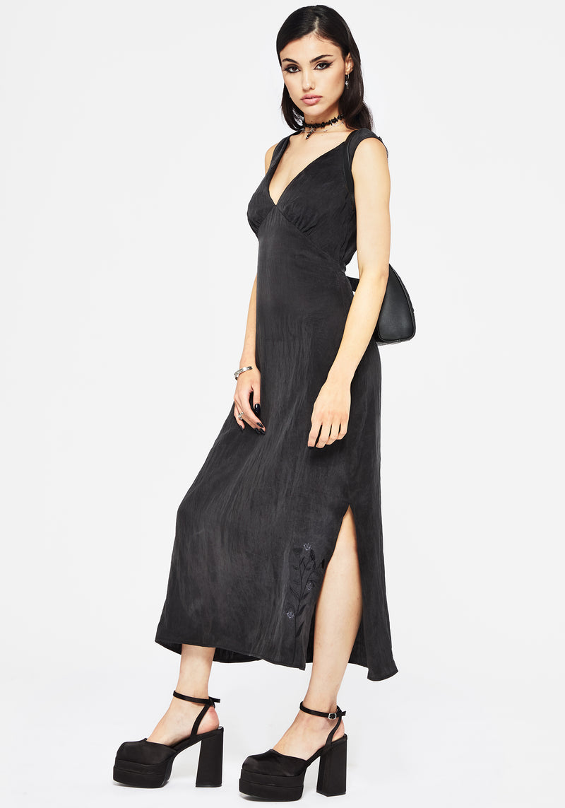 Maeve Lyocell Mischung Blumenmuster Bestickt Cami Maxi Kleid