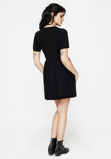 Foxglove V Hals Mini Kleid