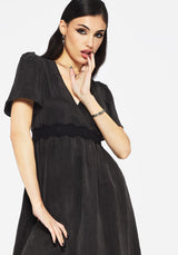 Maeve Lyocell Mischung Spitze Detail Maxi Kleid