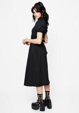 Despair Baumwolle Thistle Bestickt Knopf Hoch Midaxi Kleid