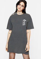 Pressure Cotton Mushroom Print Tee Dress