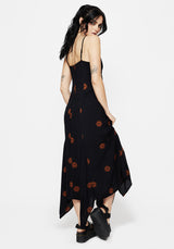 Solstice Bestickt Cami Hanky Saum Midaxi Kleid