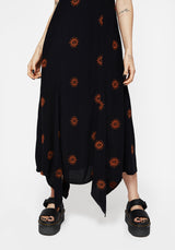 Solstice Bestickt Cami Hanky Saum Midaxi Kleid