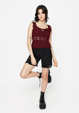 Elnora Motte Hand Crochet Gestrickt Top