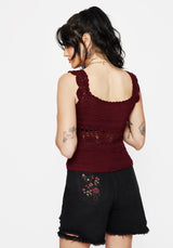 Elnora Motte Hand Crochet Gestrickt Top