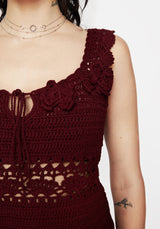 Elnora Motte Hand Crochet Gestrickt Top