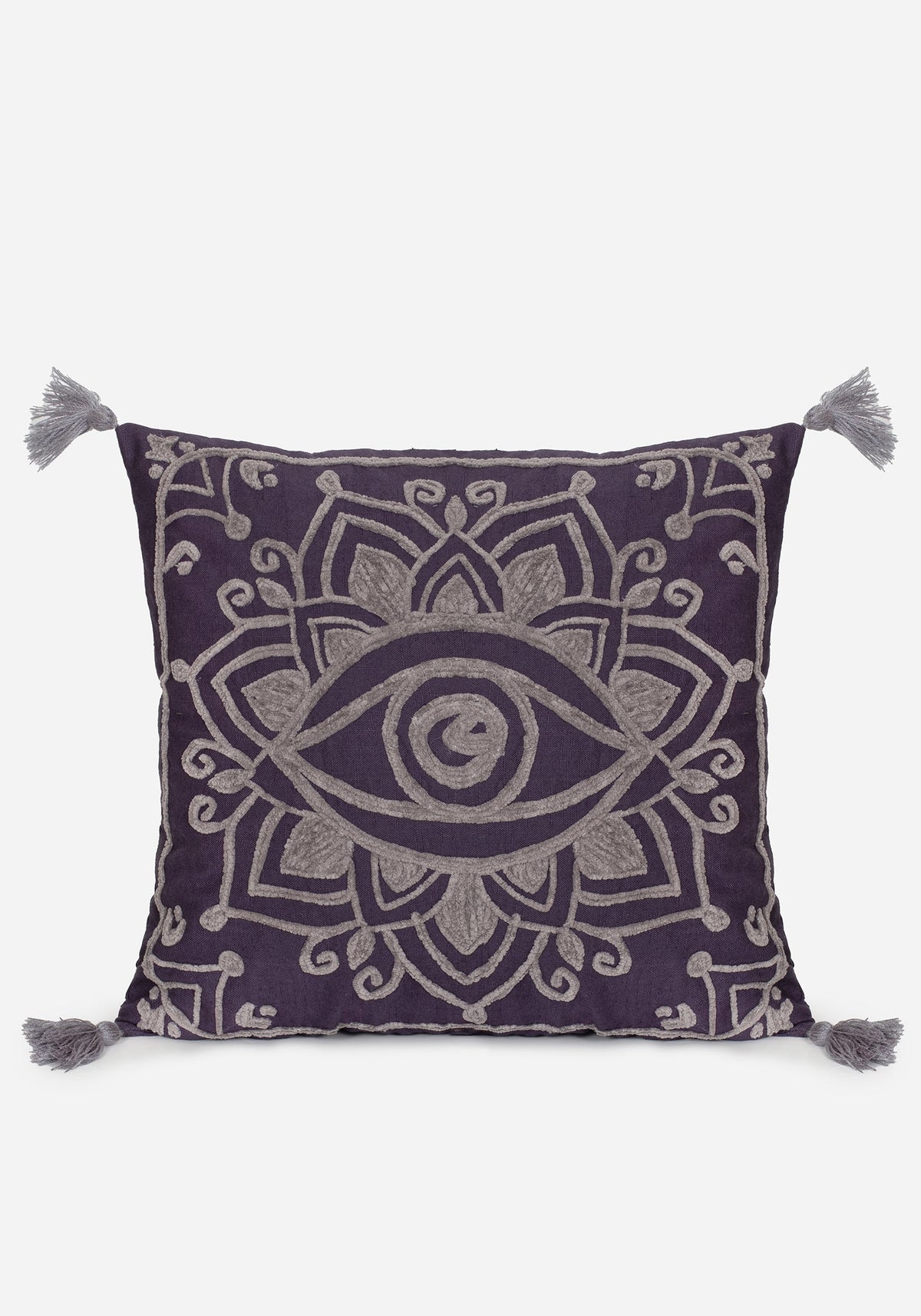 Iris Seil Embroidery Throw Kissen