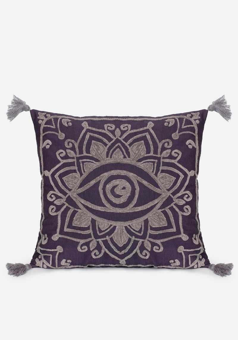 Iris Seil Embroidery Throw Kissen