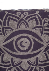 Iris Seil Embroidery Throw Kissen