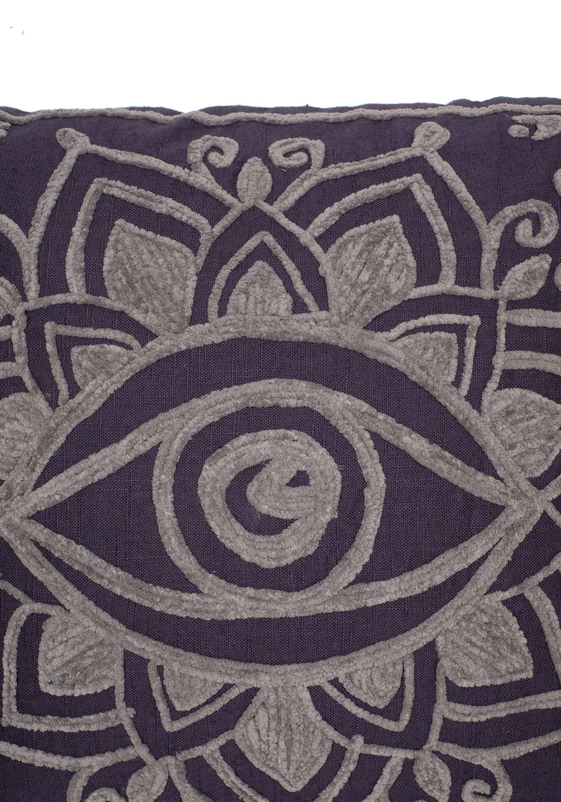 Iris Seil Embroidery Throw Kissen