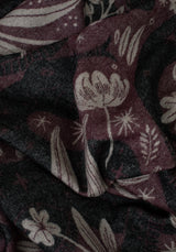 Deception Blumenmuster Schlange Gewebt Decke - Lila