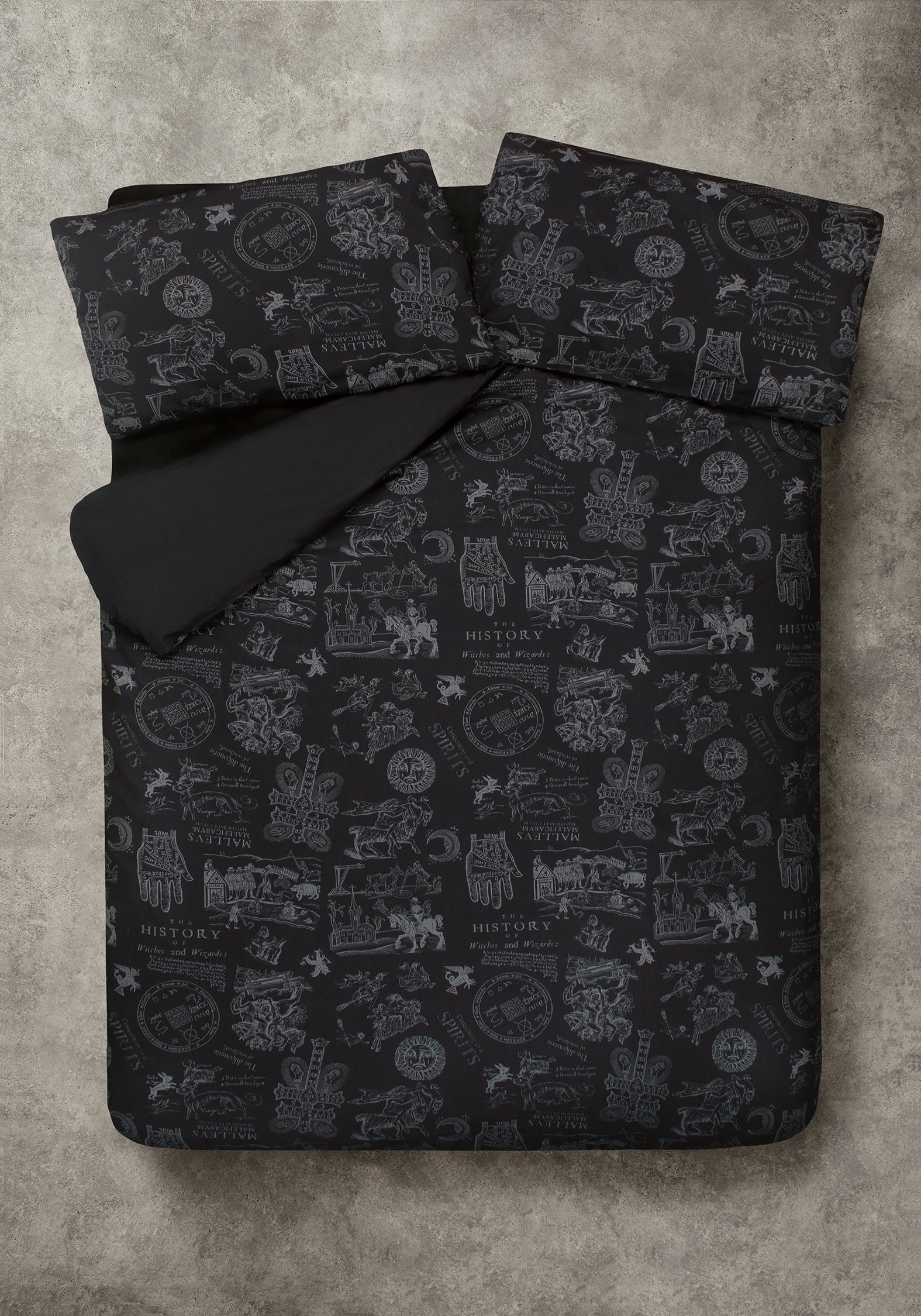 Heresy Woodcut Print Cotton Bedding Set - EU King