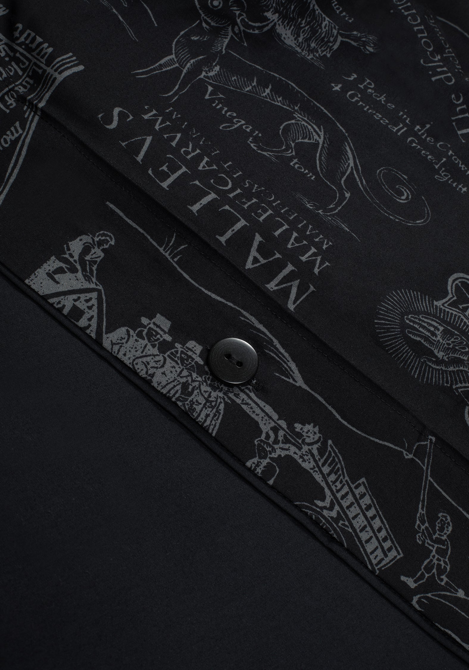 Heresy Woodcut Print Cotton Bedding Set - EU Double