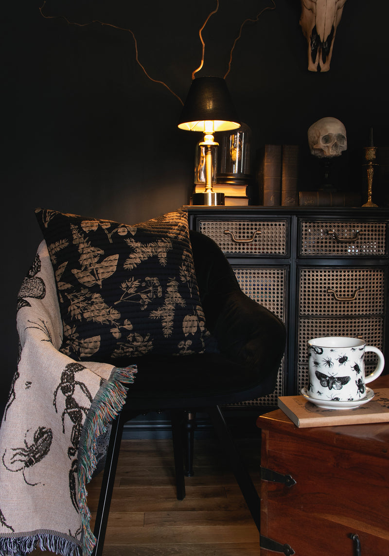 Poisonous Pflanzen Blumenmuster Druck Baumwolle Throw Kissen