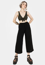 Mire Streifen Krawatte Detail Bikini Top