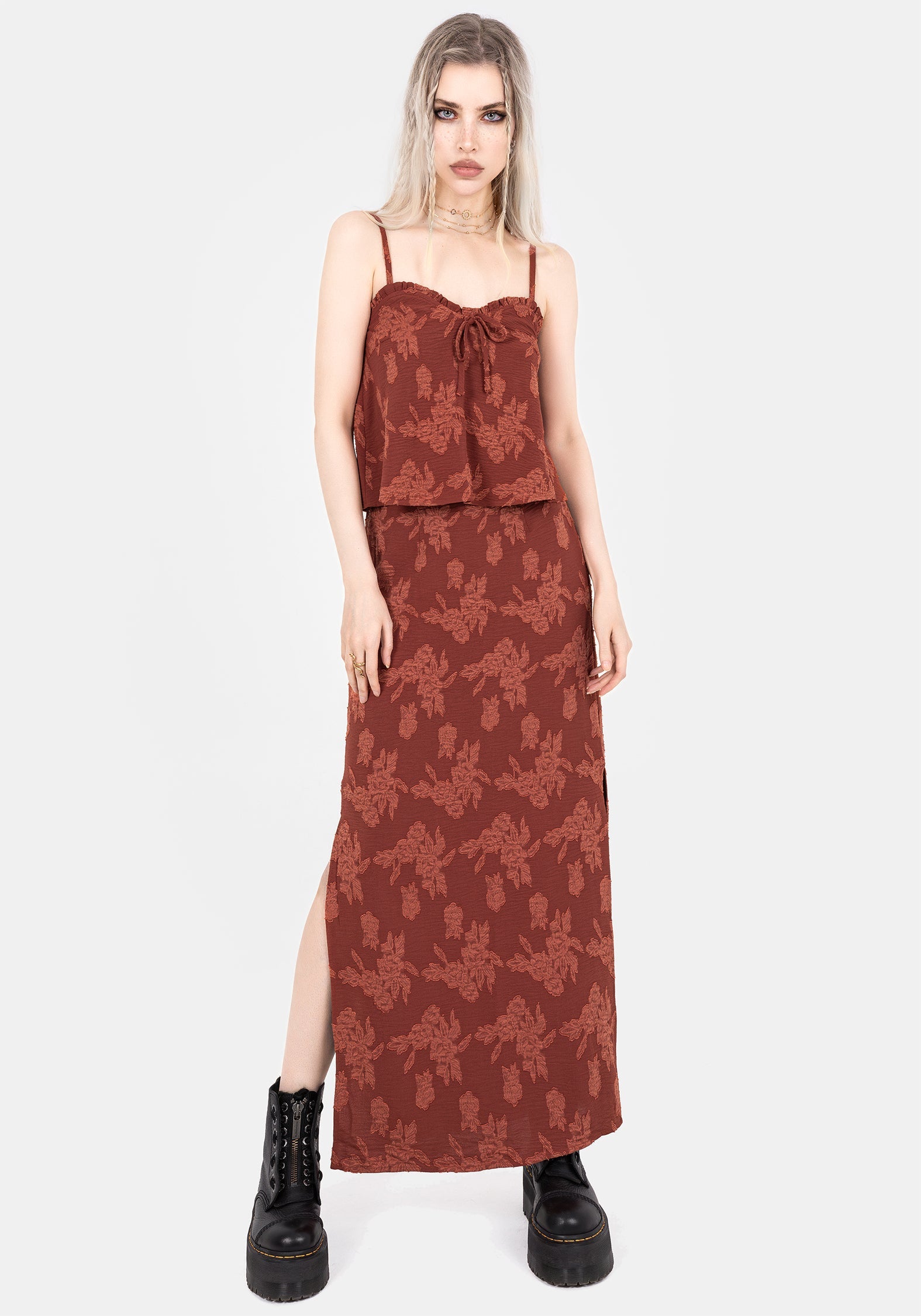 Prosperity Blumenmuster Rüsche Hals Cami Top